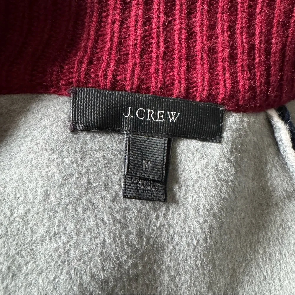 J CREW Wool Varsity Style Sweater Jacket - Picture 3 of 7
